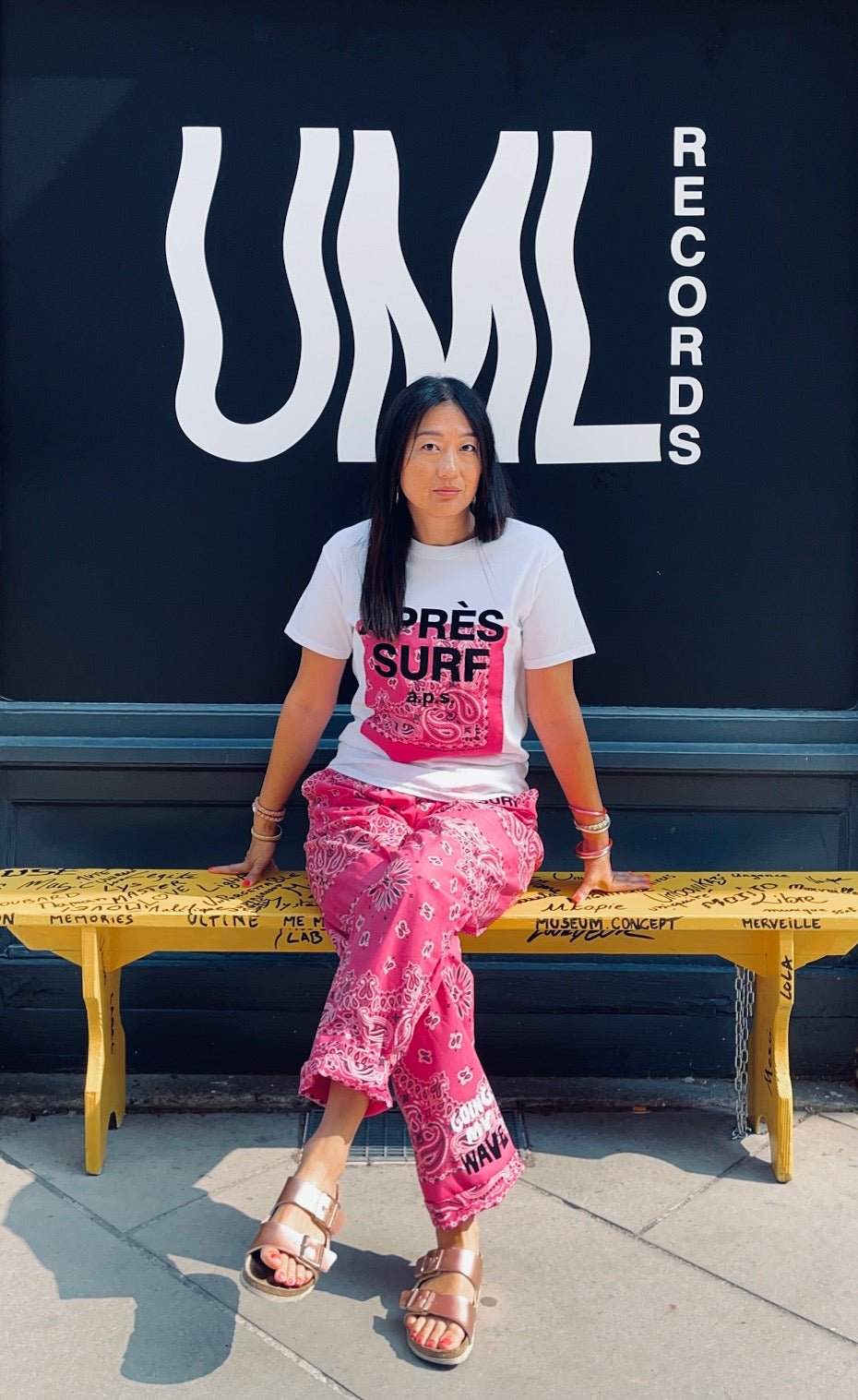 T-shirt Bandana fuschia Après Surf