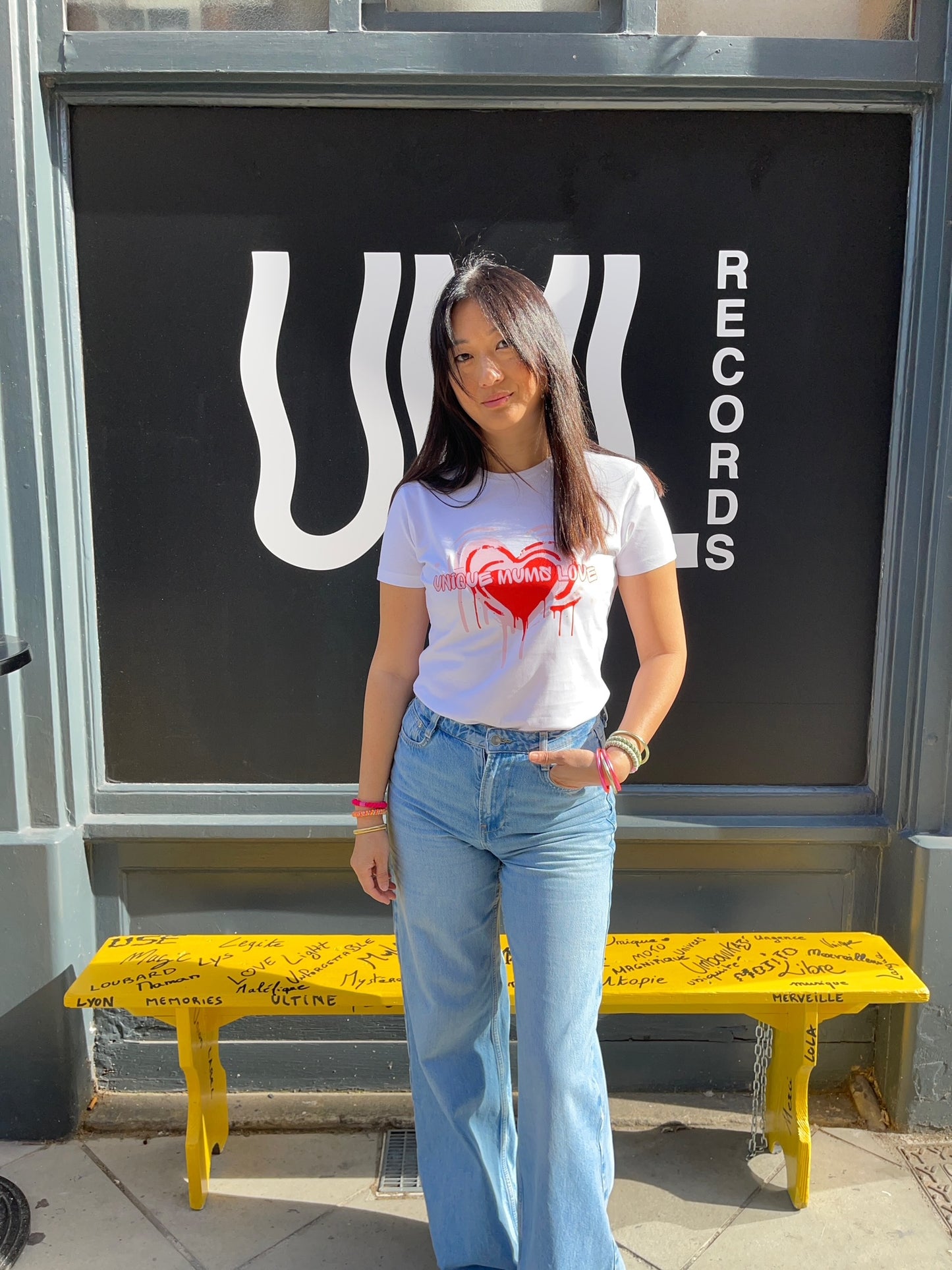 T-shirt Unique Mums Love rose