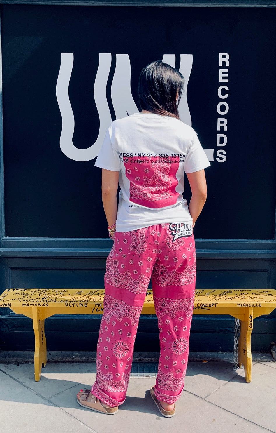 T-shirt Bandana fuschia Après Surf