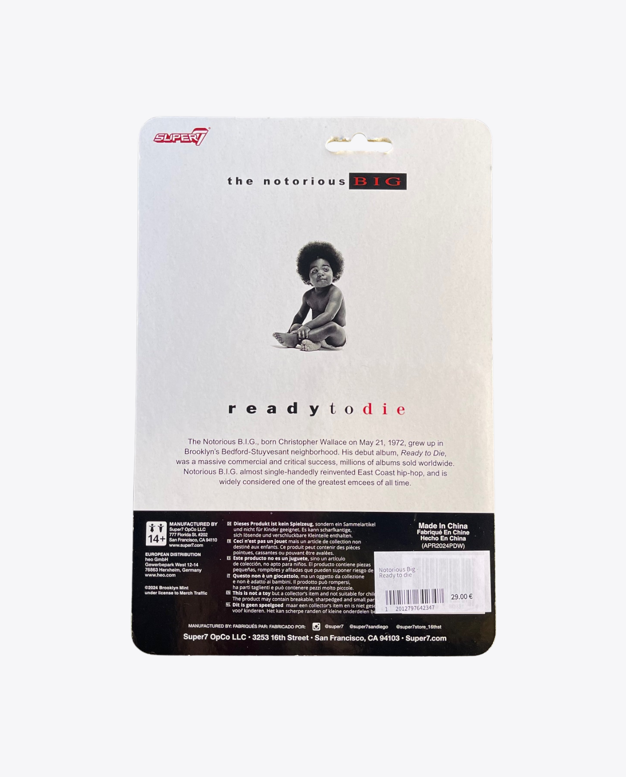 Figurine The Notorious B.I.G. – Collection Super7 Collector