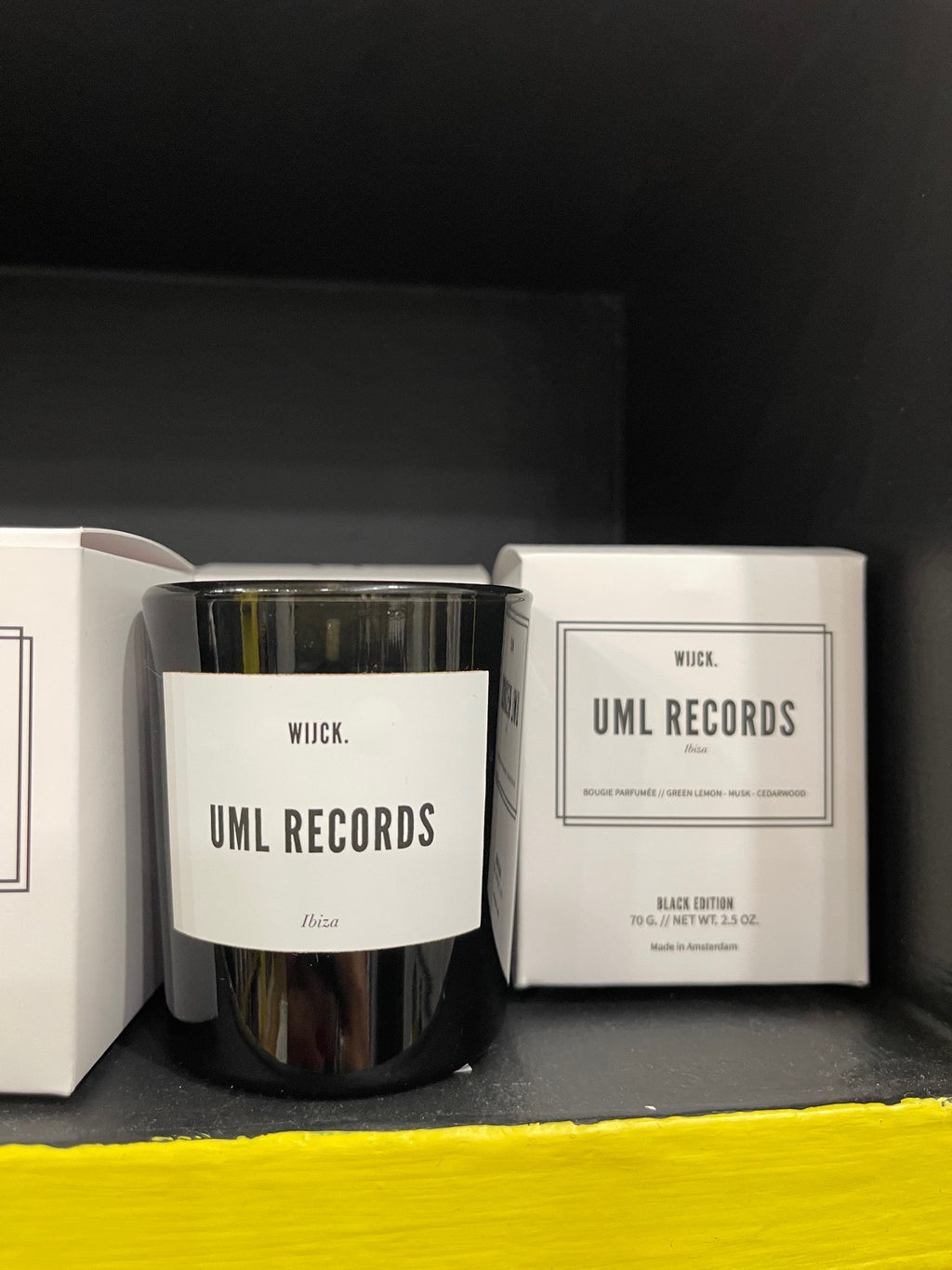 Uml Records small scented candle