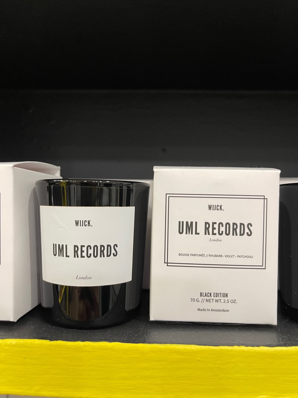 Uml Records small scented candle