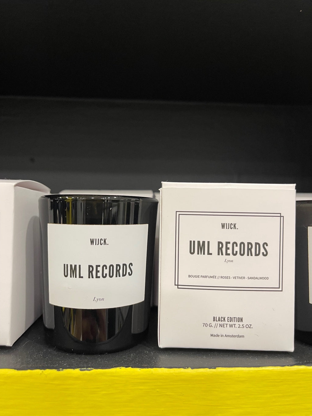 Uml Records small scented candle