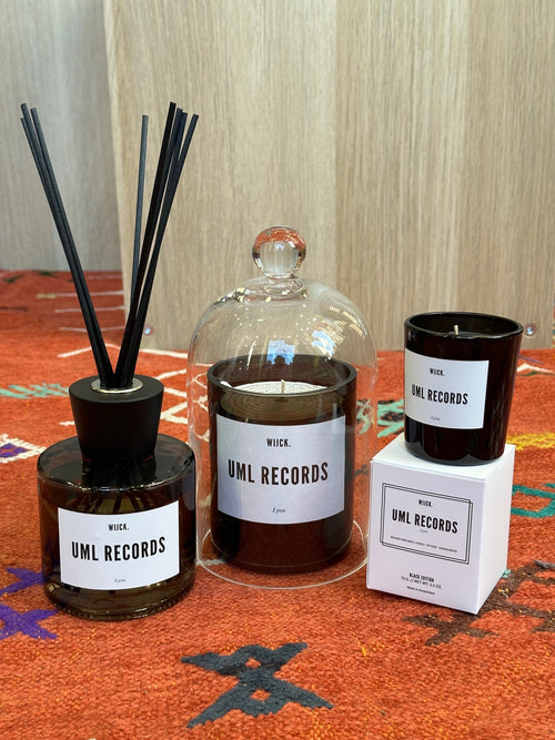 Uml Records small scented candle