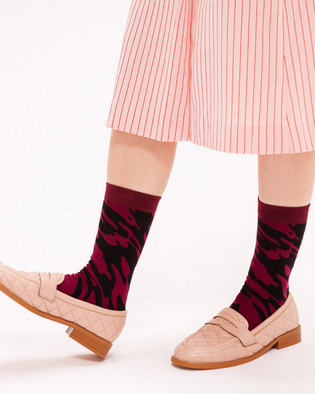 Eat My Socks Wine Red Socks
