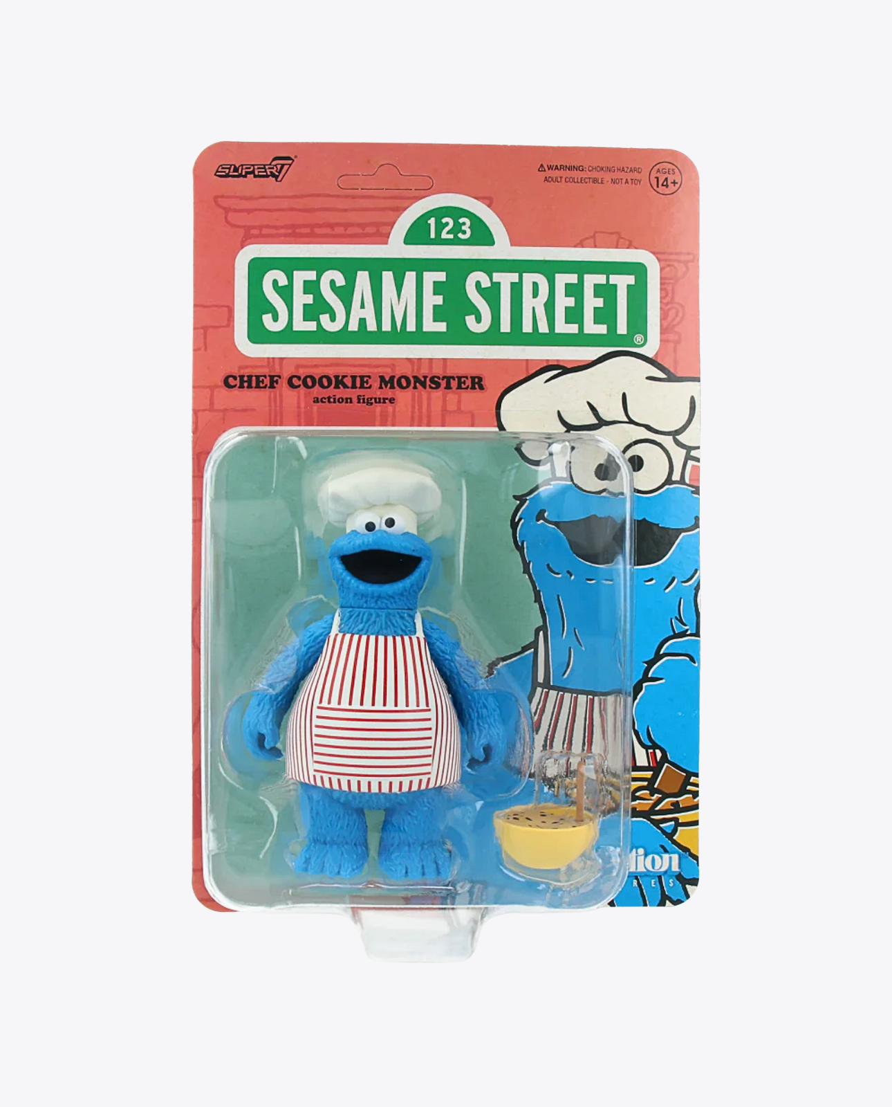Figurine ReAction Chef Cookie Monster – Sesame Street