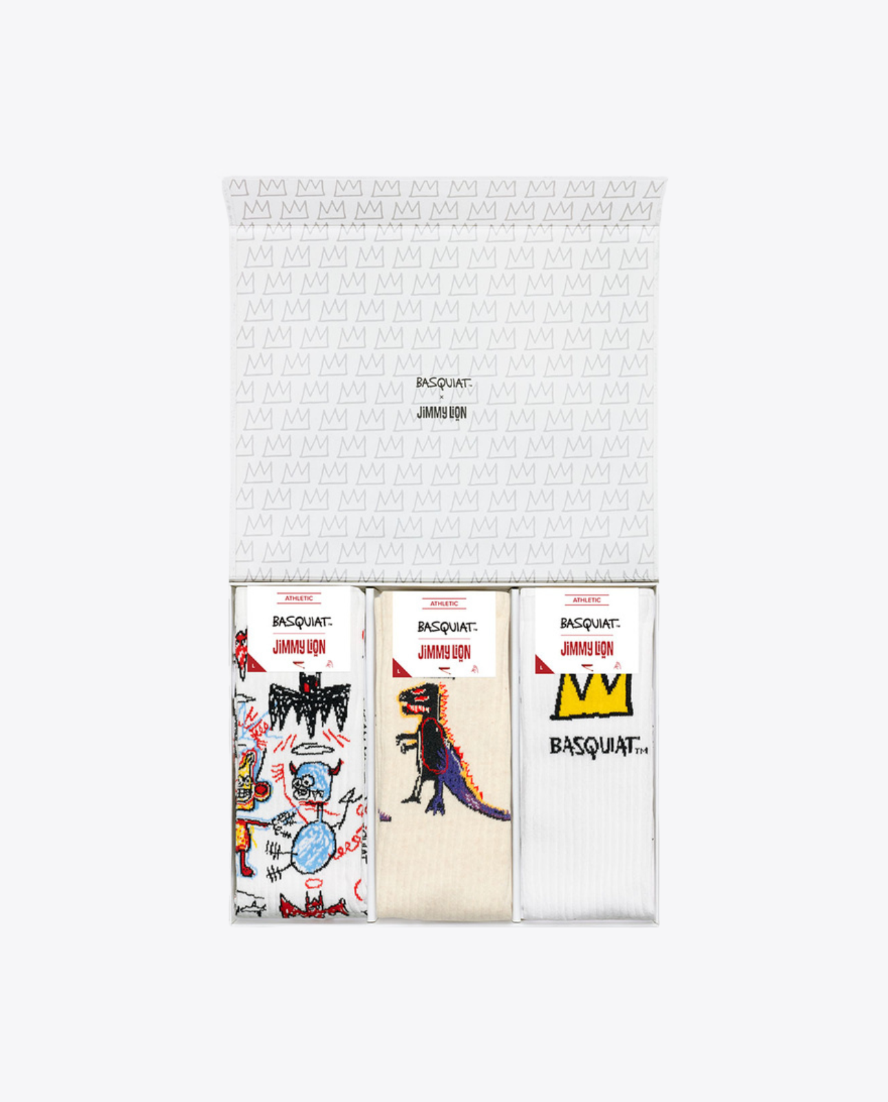 Coffret Chaussettes Jean-Michel Basquiat | 3 Paires + Patch – UML Records