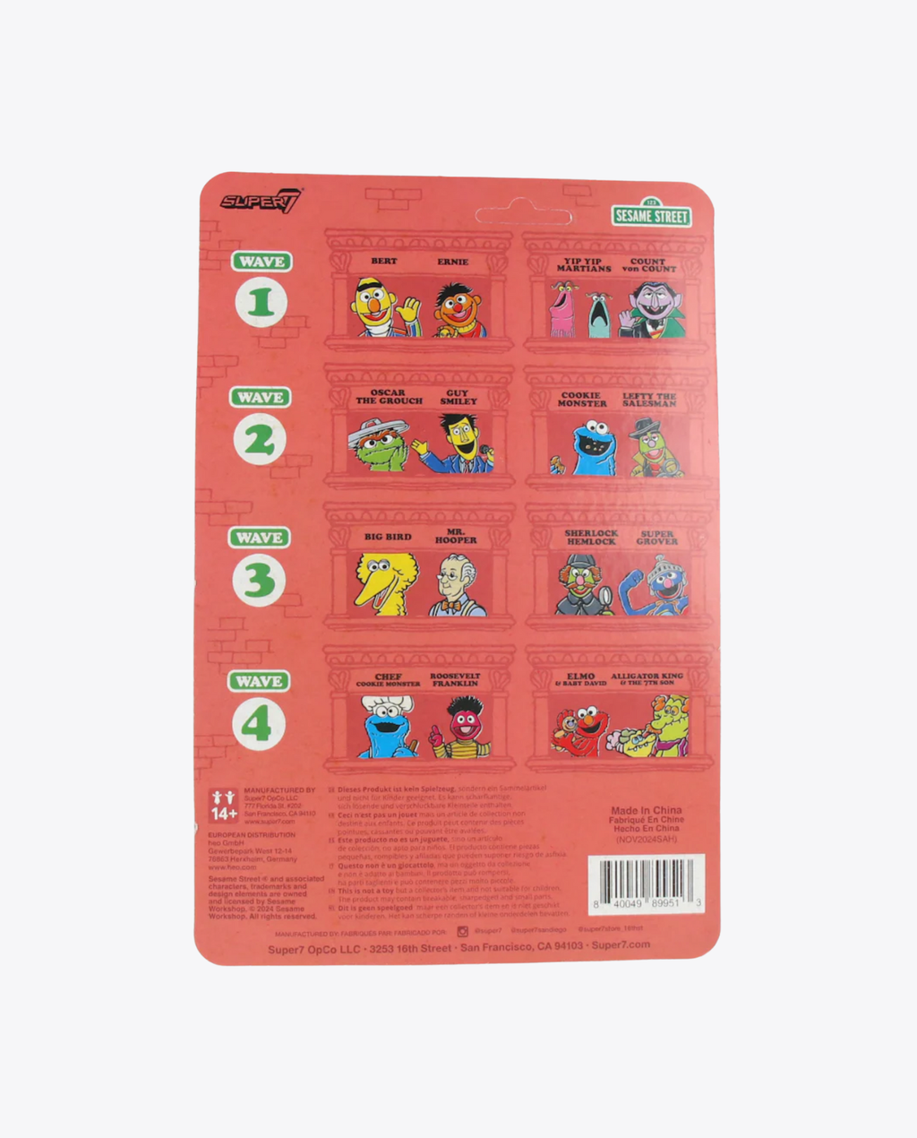 Figurine ReAction Chef Cookie Monster – Sesame Street