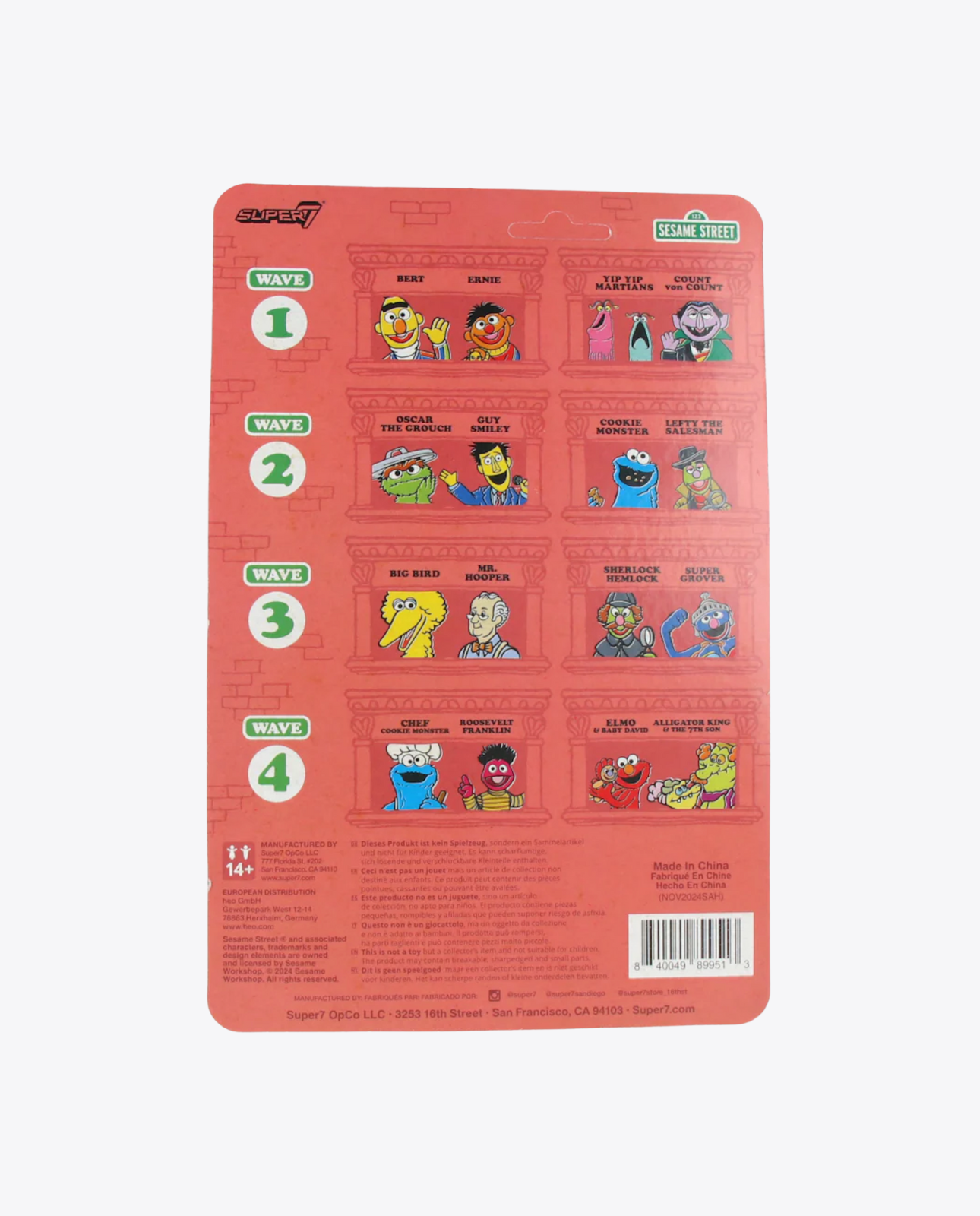 Figurine ReAction Chef Cookie Monster – Sesame Street