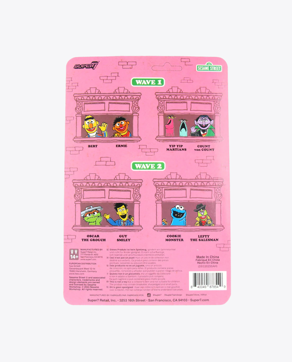 Figurine ReAction Cookie Monster – Sesame Street