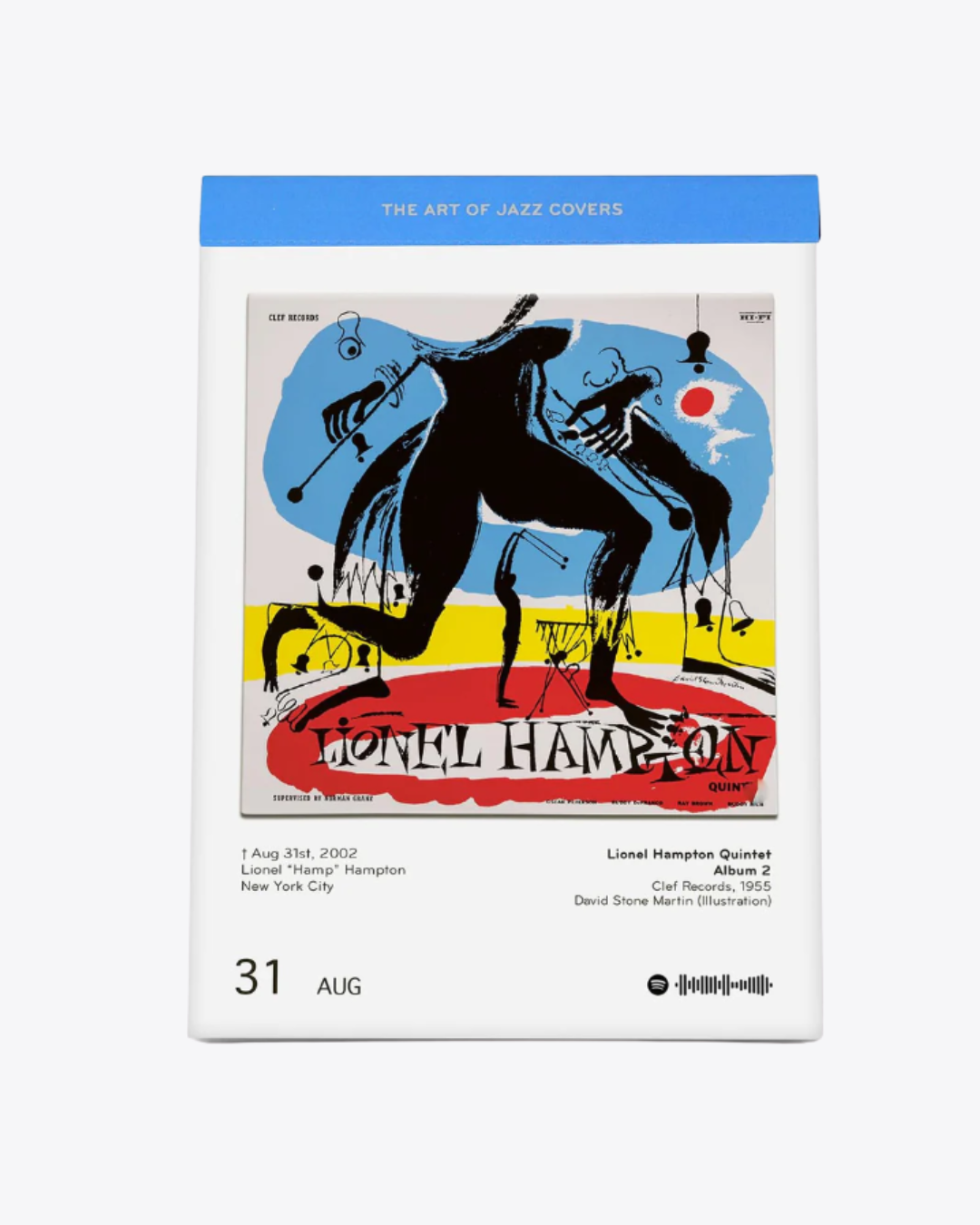 Calendrier Jazz Covers