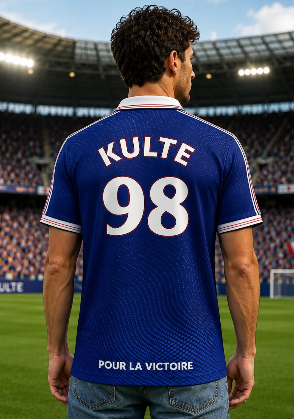 Maillot de Football France Kulte 98 Bleu