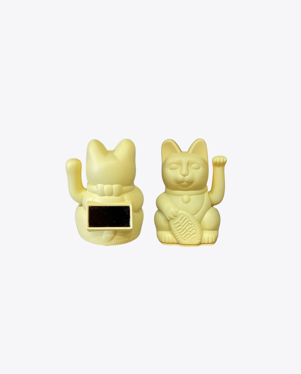 Maneki Neko jaune Prospérité mini solaire
