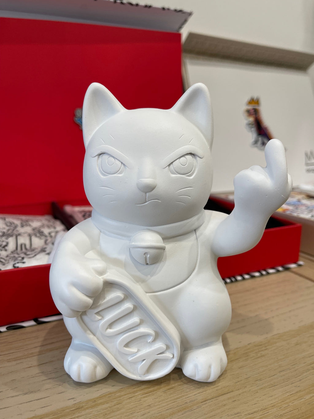 Statue Maneki Neko Lucky Fuck - 4 coloris