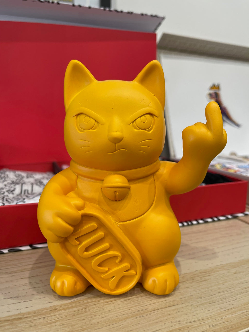 Statue Maneki Neko Lucky Fuck - 4 coloris