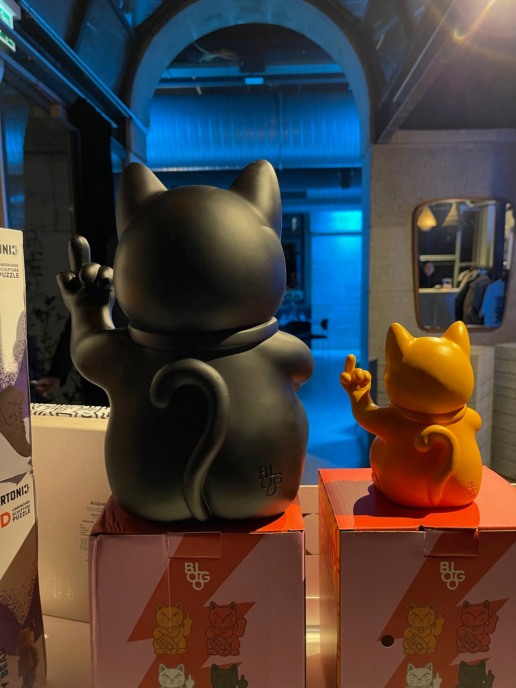 Statue Maneki Neko Lucky Fuck - 4 coloris