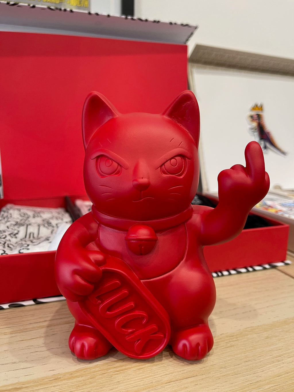 Statue Maneki Neko Lucky Fuck - 4 coloris