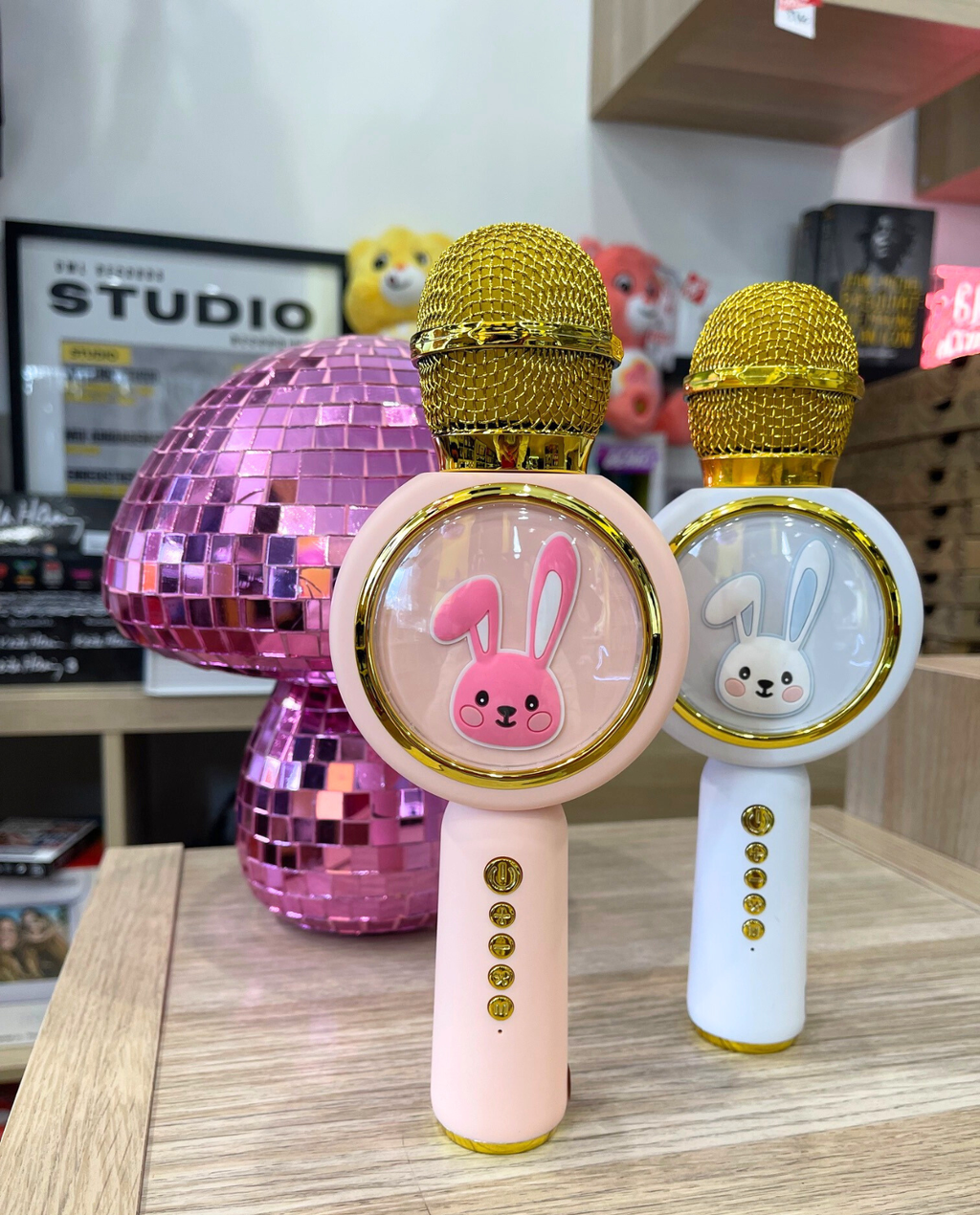 Micro karaoké Bluetooth design lapin