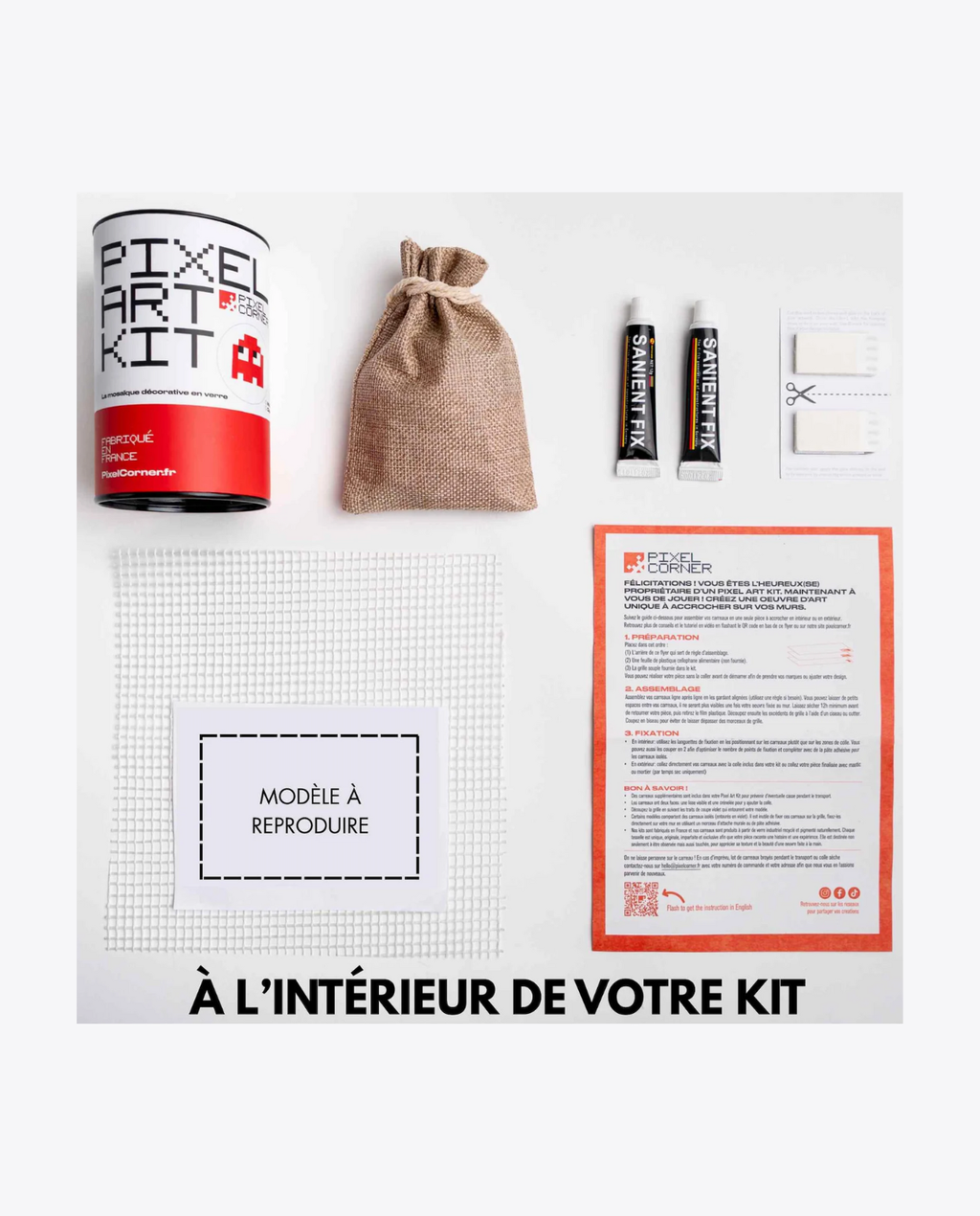 Mosaïque “Smiley” – Pixel Corner