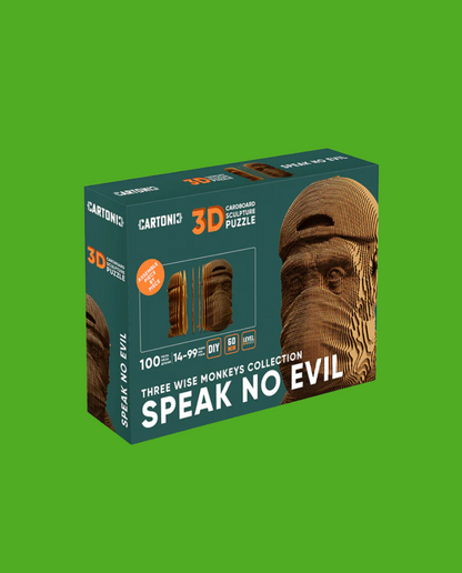 Puzzle Monkey Speak no evil Cartonic