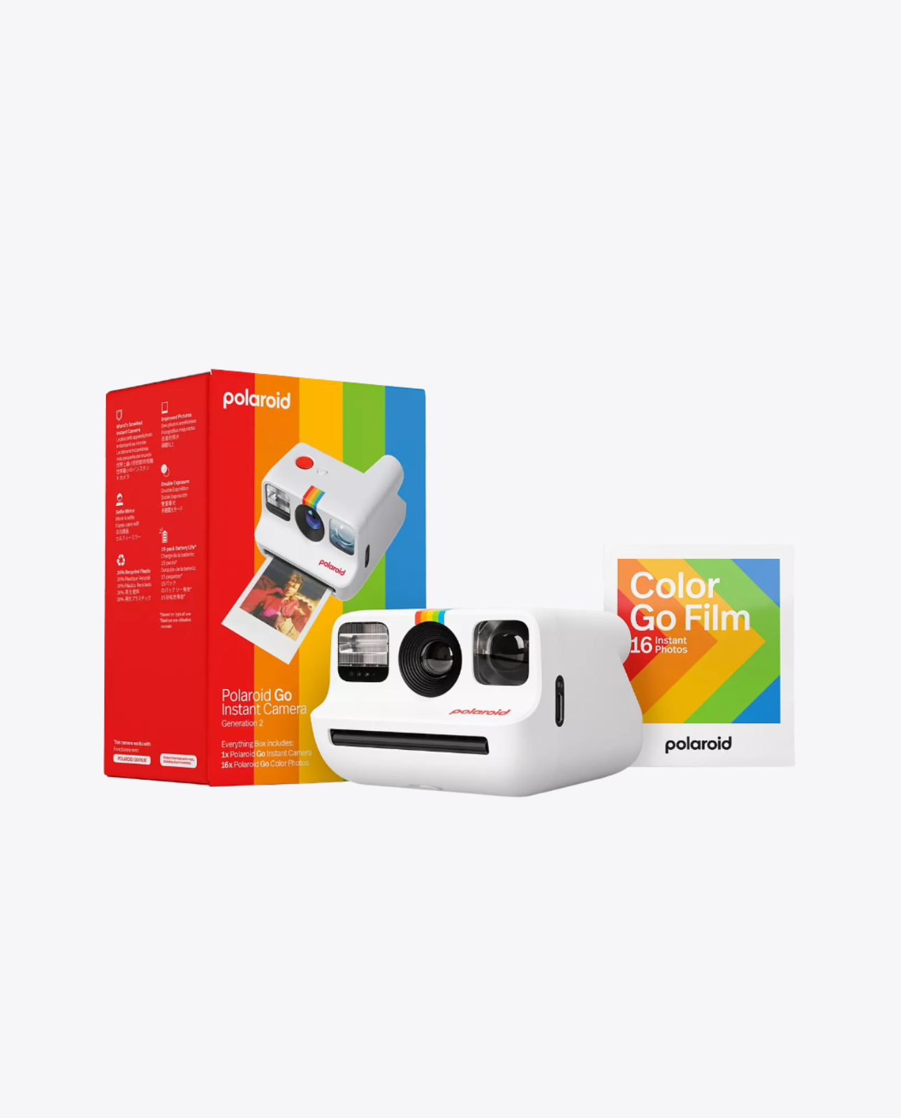 Polaroid Go Gen2 Blanc + Pack de 16 films couleur