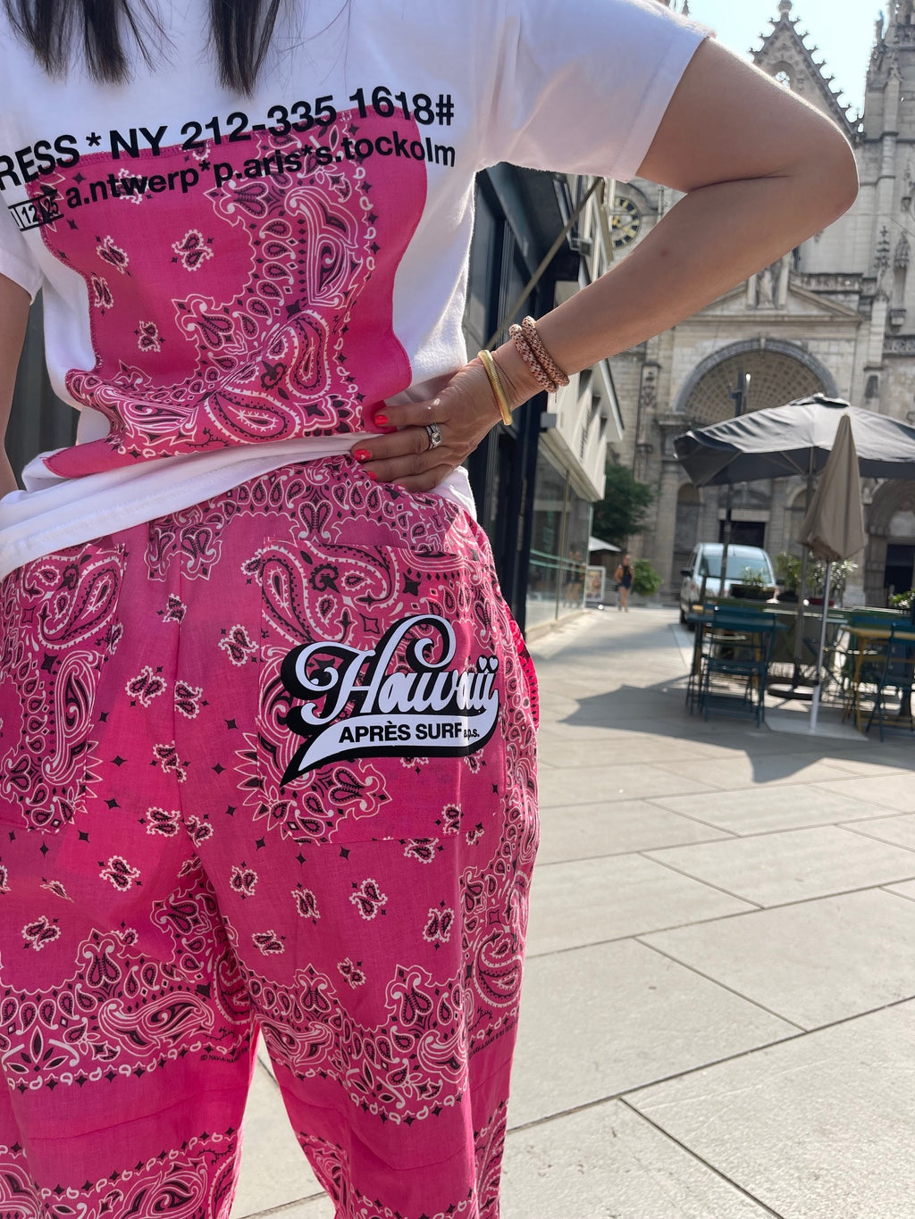 Pantalon Bandans fuschia Après Surf
