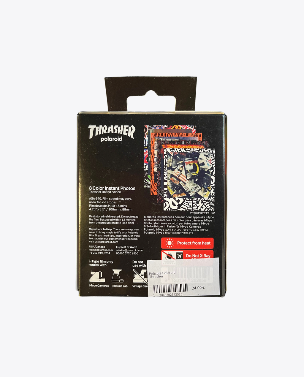 Pellicules Polaroid Édition Thrasher – Pack de 8 photos instantanées