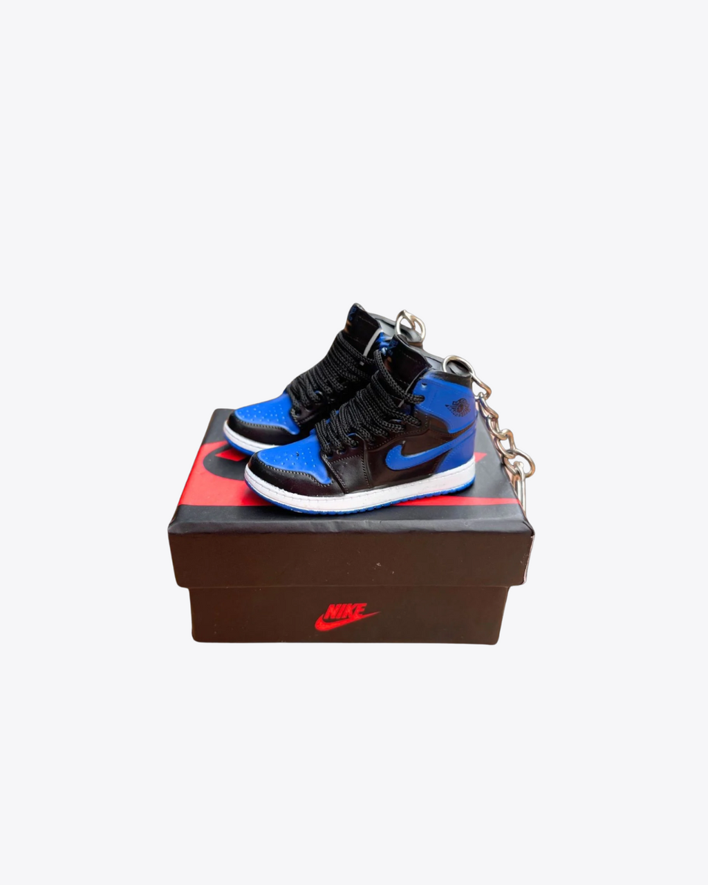 Jordan 1 High Black and Navy Blue Sneaker Keychain