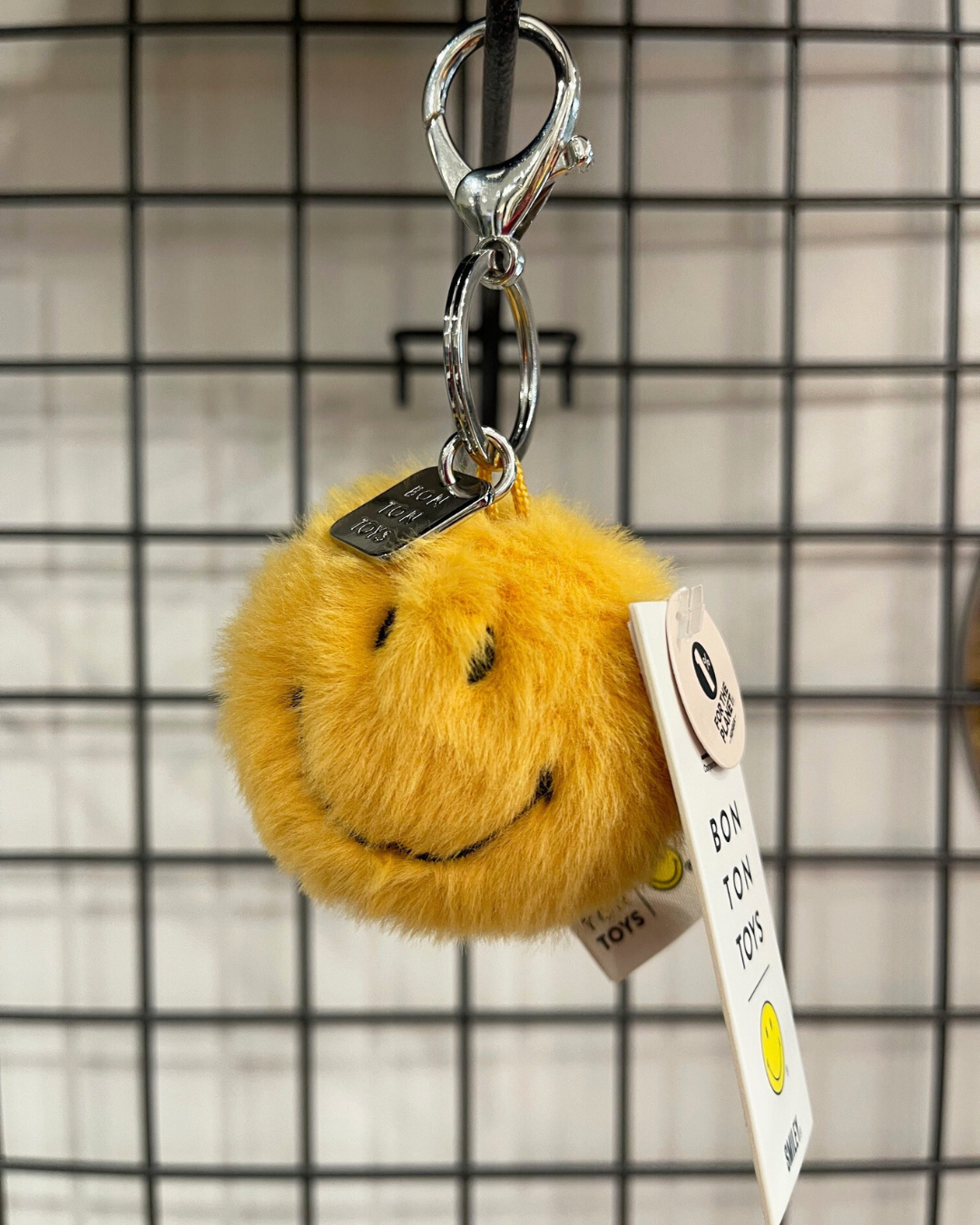Porte-clef Smiley jaune