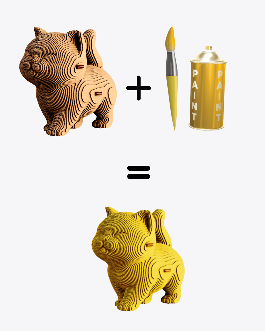 Puzzle 3D Walking Kitten