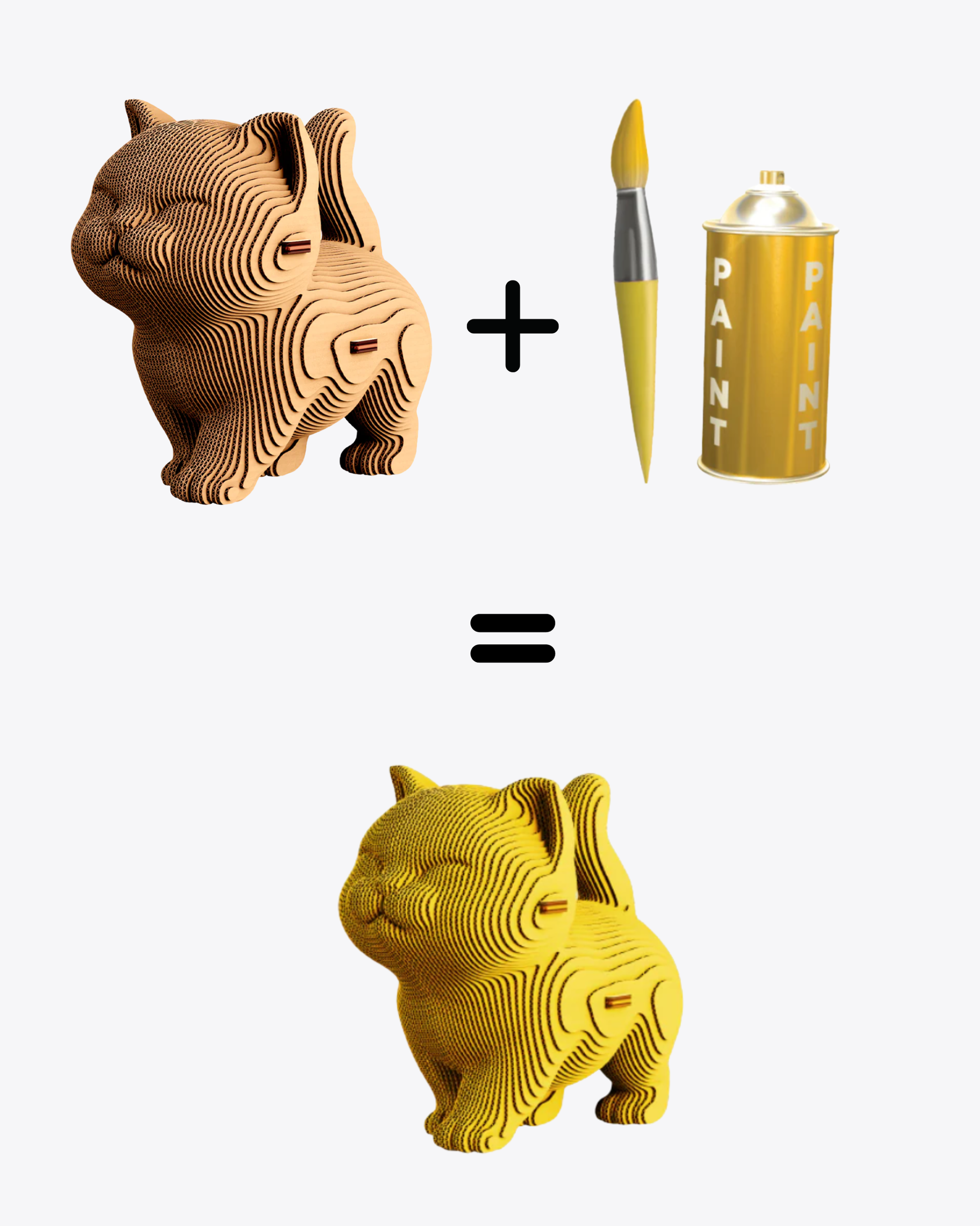 Puzzle 3D Walking Kitten