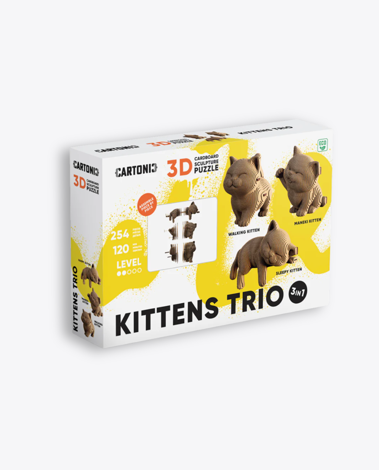 Puzzle 3D Cartonic Chat Trio
