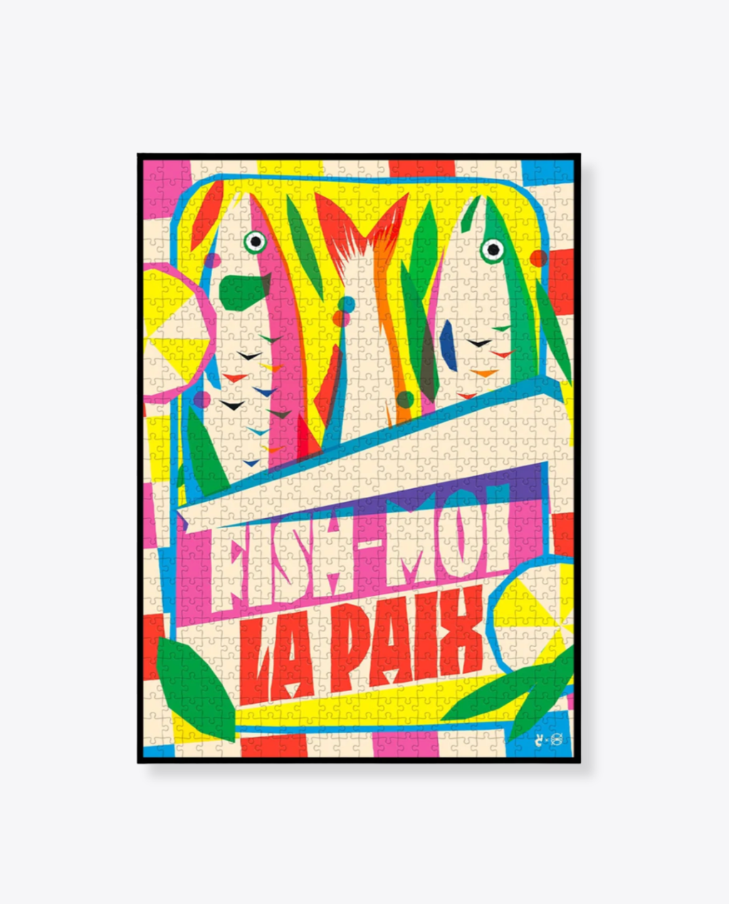 Puzzle FISH MOI LA PAIX Piece and Love