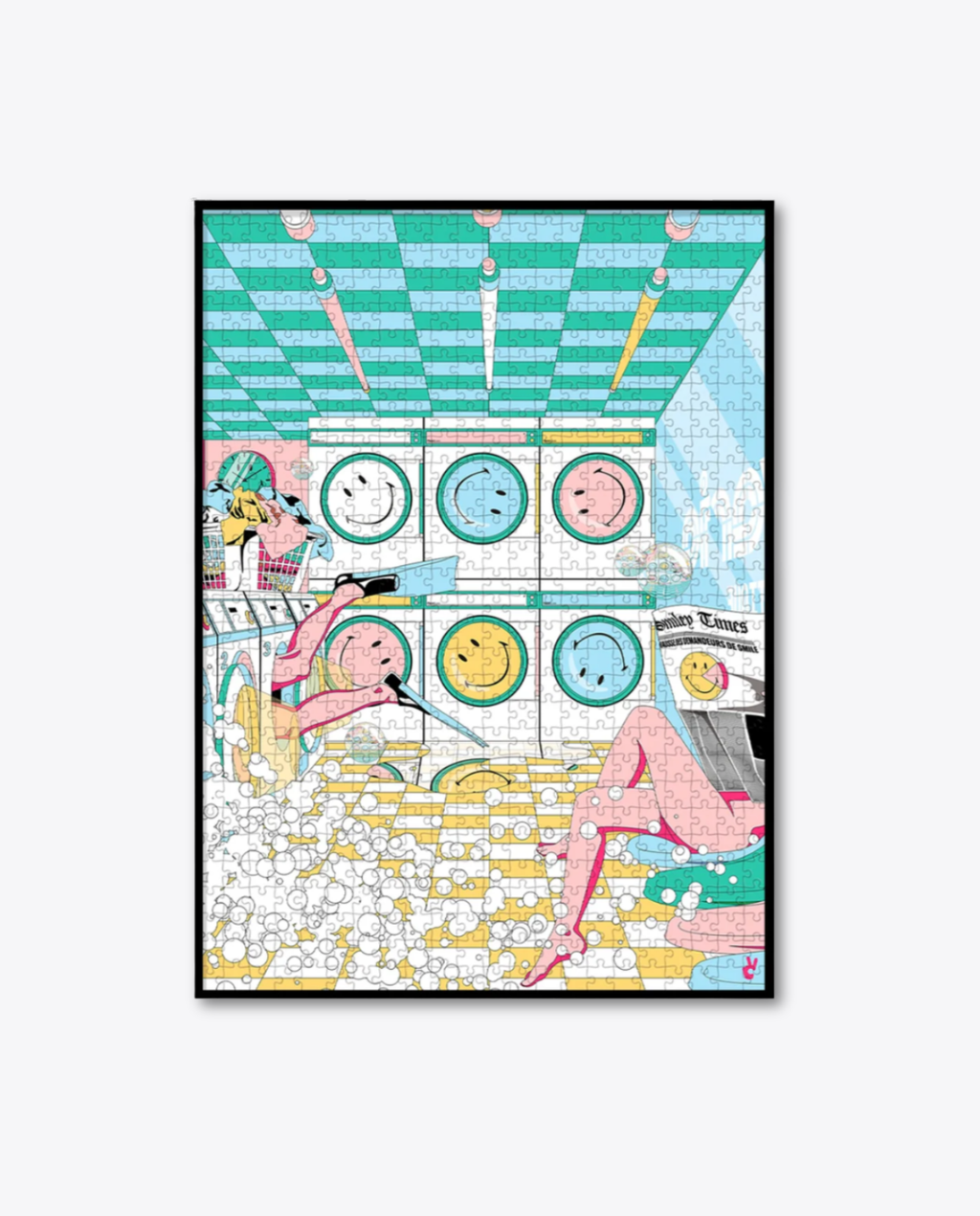 Puzzle PIECE AND LAVE SMILEY Piece and Love