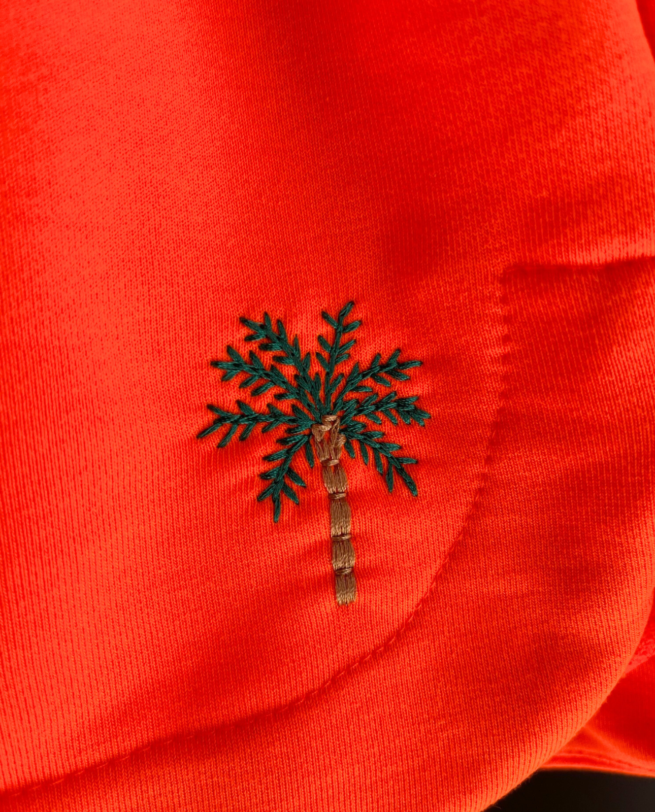 Short et sweat Palmier orange