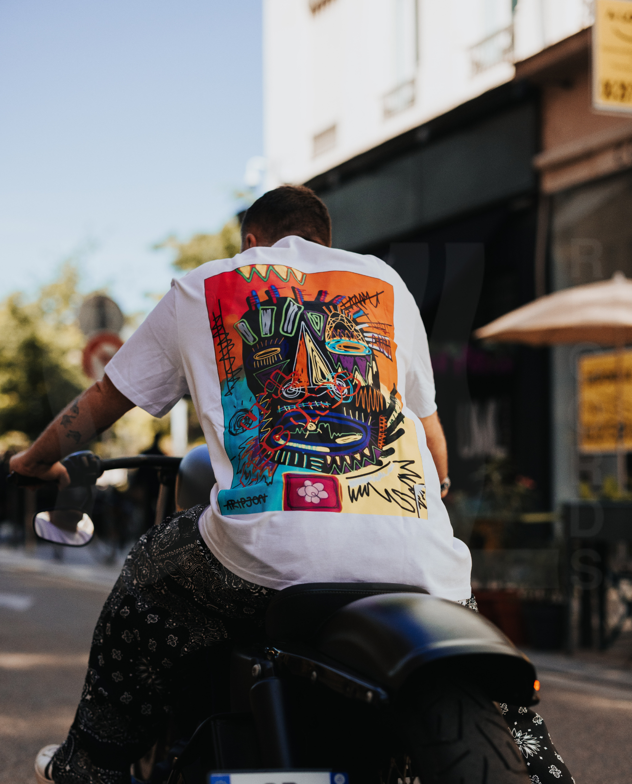T-shirt Africa blanc