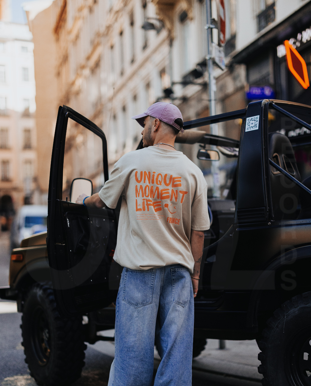T-shirt Unique Moment of Life UML RECORDS beige