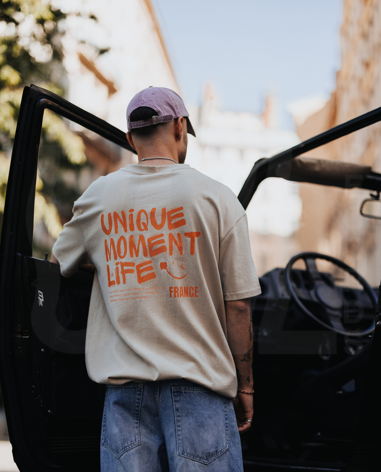 T-shirt Unique Moment of Life UML RECORDS beige