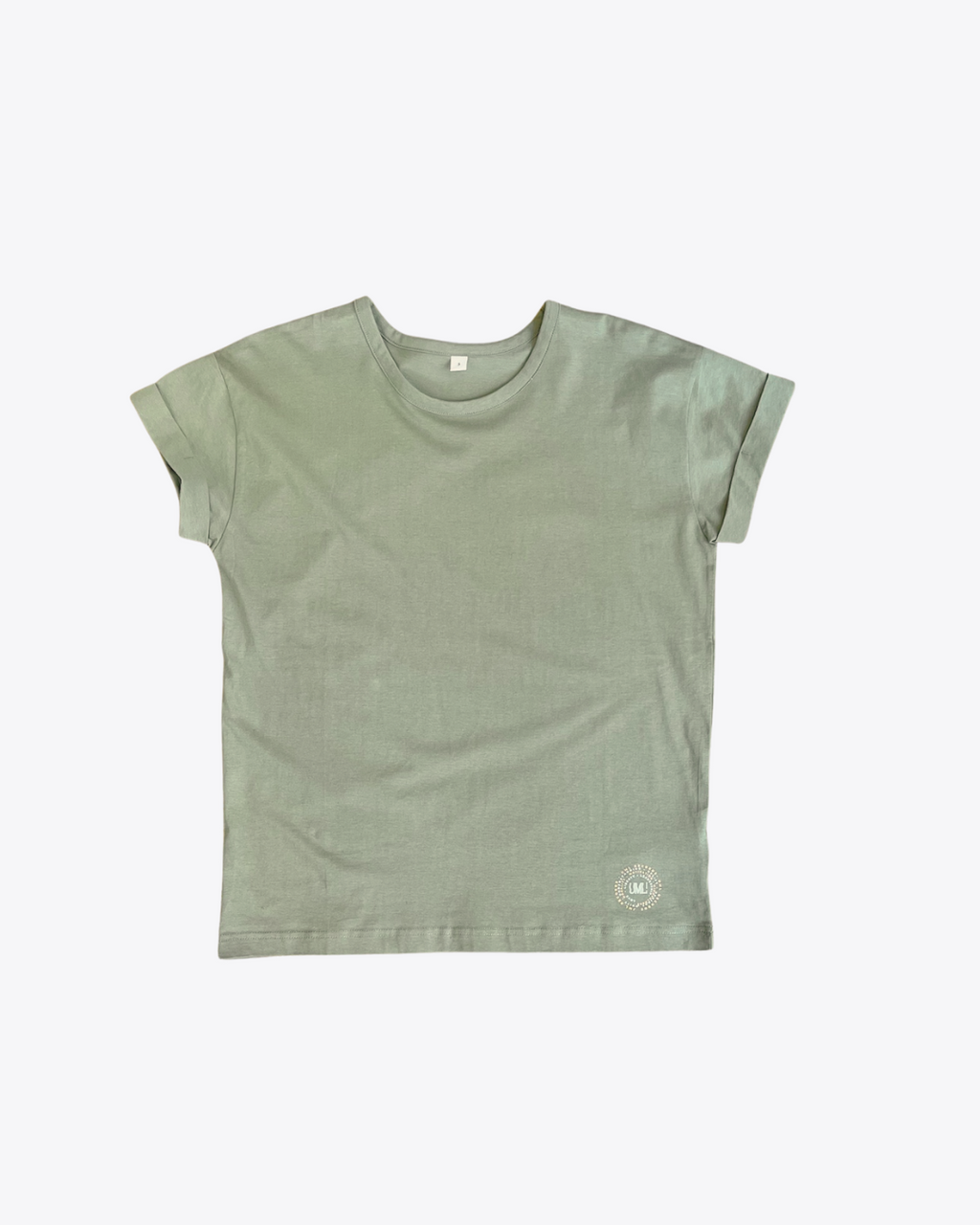 T-shirt Peace and Love kaki