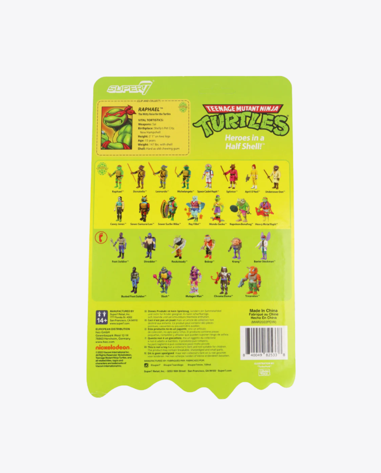 Figurine Tortues Ninja Raphael - ReAction