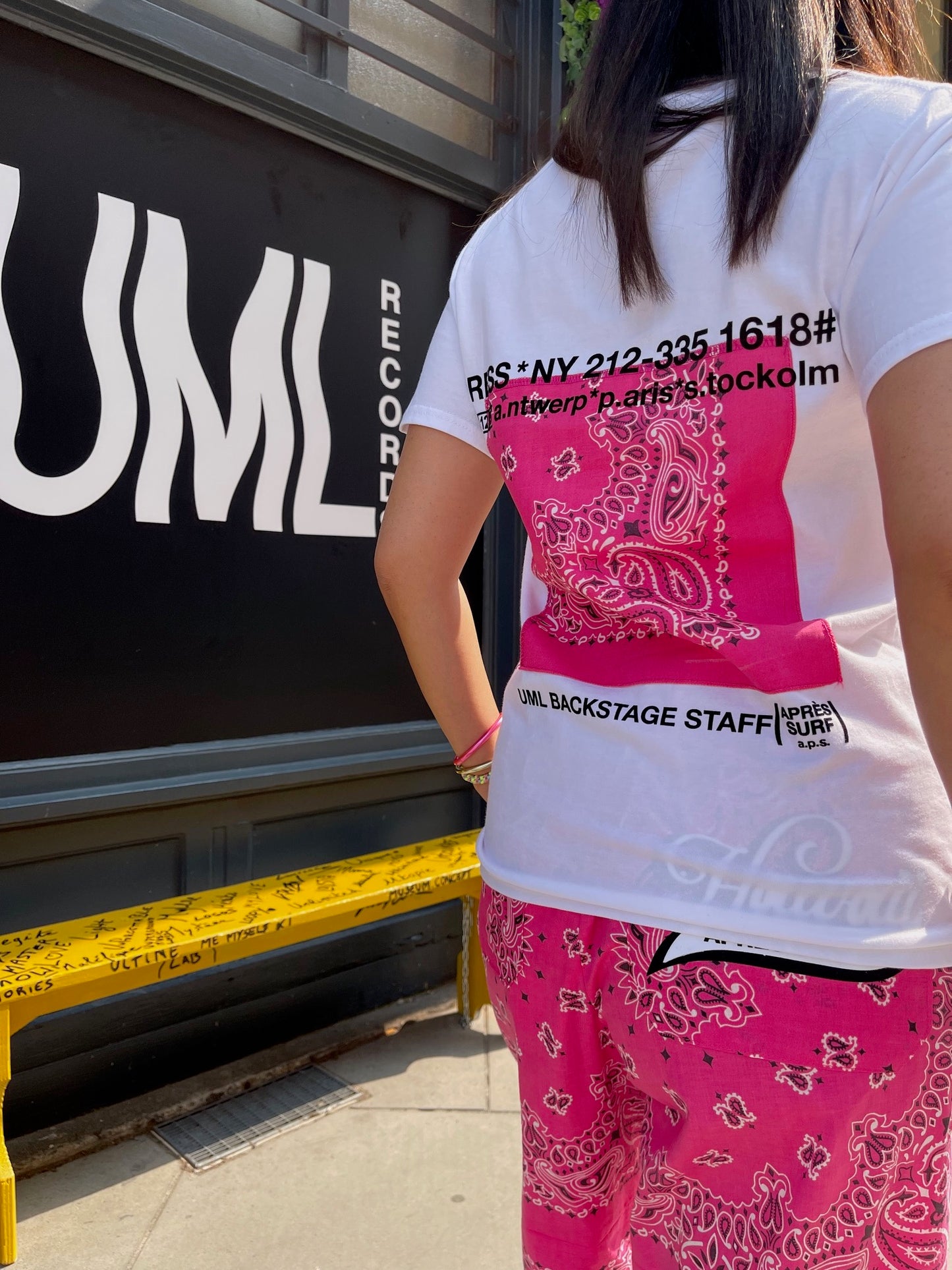 T-shirt Bandana fuschia Après Surf