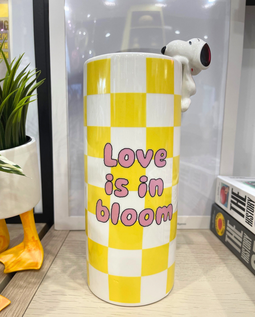 Vase Snoopy Love is in Bloom